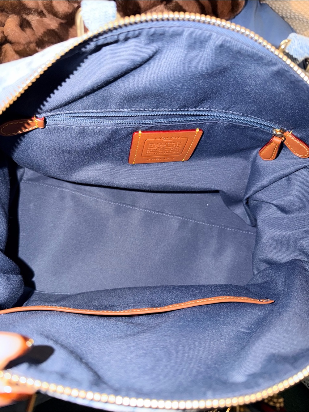 Coach Large denim Rowan - Picture 6 of 6
